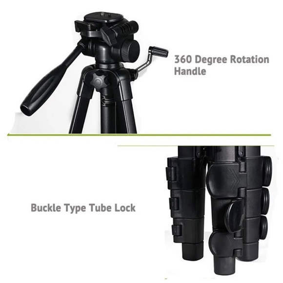 Universal Foldable and Portable Digital Camera Tripod 100BTF 65" 1635mm BY-868 - Picture 6 of 6
